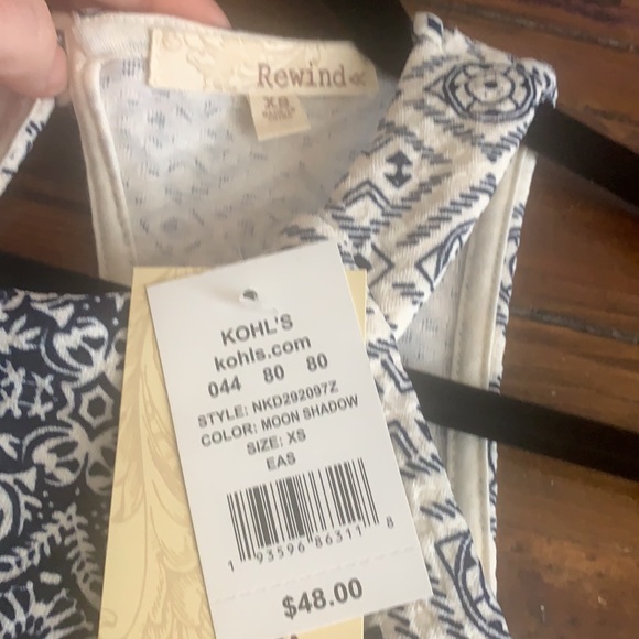 NWT Rewind Textured Skater Dress - XS - Picture 4 of 4